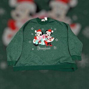 2023 Size 2XL Disney World Parks Santa Mickey and Minnie Christmas Sweatshirt